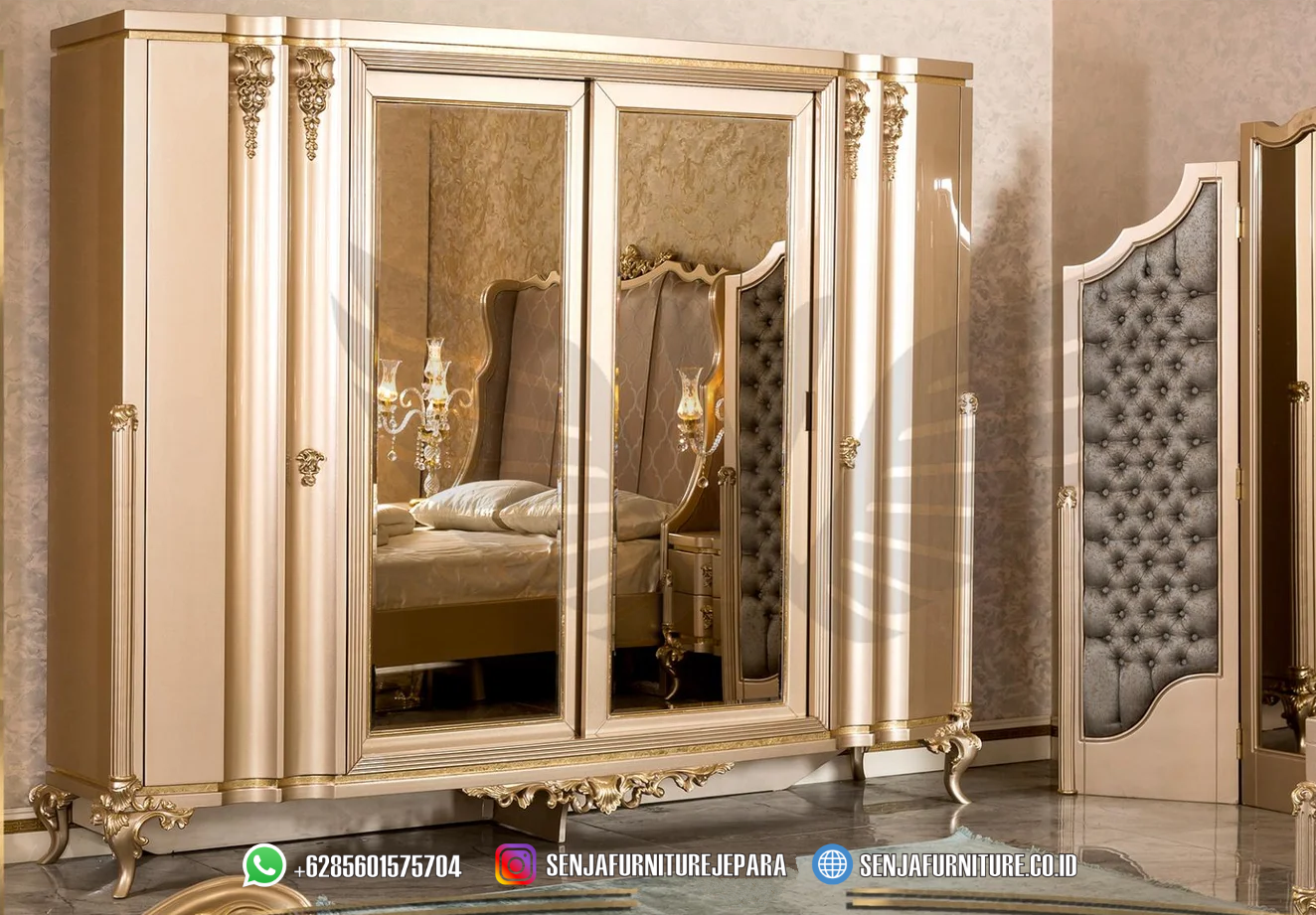 4 Pintu Lemari Pakaian Klasik Ukir Gold Full Kaca Minerva Lemari Pakaian Klasik, Lemari Pakaian Mewah, Lemari Pakaian Minimalis, Lemari Pakaian Jati, Lemari Klasik Eropa, Lemari Pakaian Jepara, Model Lemari Pakaian Klasik, Lemari Pakaian Ukir Jepara, Lemari Pakaian Mewah Kaca, Lemari Pakaian 4 Pintu, Lemari Pakaian 6 Pintu, Classic Wardrobe, Lemari Baju Mewah