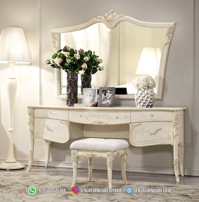Custom Meja Rias Klasik Make Up Warna Cat Putih Nippon Meja Rias Klasik, Meja Rias Mewah, Meja Rias Kayu Jati, Meja Rias Minimalis, Meja Rias Ukir Jepara, Meja Rias Modern, Meja Rias Putih, Meja Rias Gold, Meja Rias Terbaru, Meja Rias Cermin