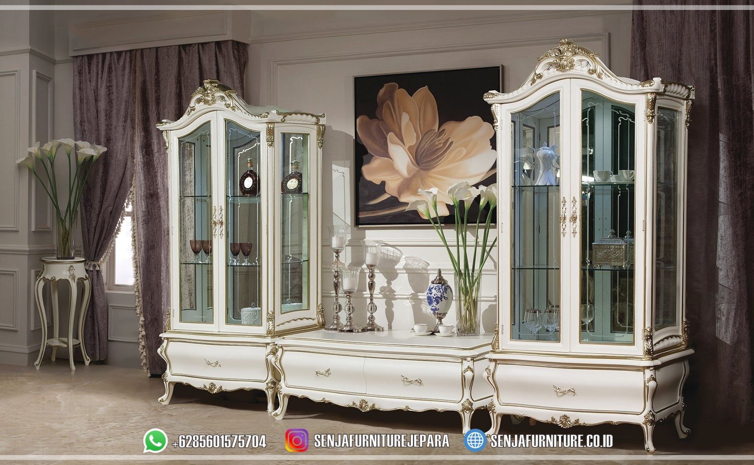 Almari Hias Bufet TV Mewah Full Kaca Desain Eropa Klasik Bufet TV Mewah, Meja TV Klasik, Almari TV Klasik, Bufet TV Klasik, Bufet TV, Bufet TV Minimalis, Bufet TV Kayu Jati, Bufet TV Terbaru, Bufet TV Kaca, Bufet TV Hias, Bufet TV Ukir Jepara, Lemari Hias Klasik, Lemari Hias Minimalis, Meja TV Minimalis, Lemari TV Kayu Jati