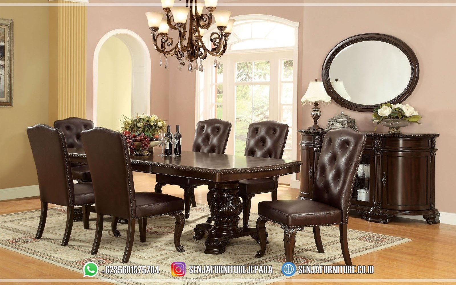 Product Meja Makan Jati Jepara Minimalis Klasik Kursi Kulit Meja Makan Jati, Meja Makan Mewah, Meja Makan Klasik, Meja Makan Minimalis, Ruang Makan Mewah, Meja Makan Mewah 4 Kursi, Meja Makan Mewah 6 Kursi, Meja Makan Mewah 8 Kursi, Meja Makan Mewah 10 Kursi, Meja Makan Mewah 12 Kursi, Meja Makan Klasik Eropa, Kursi Makan Mewah, Meja Makan Jepara