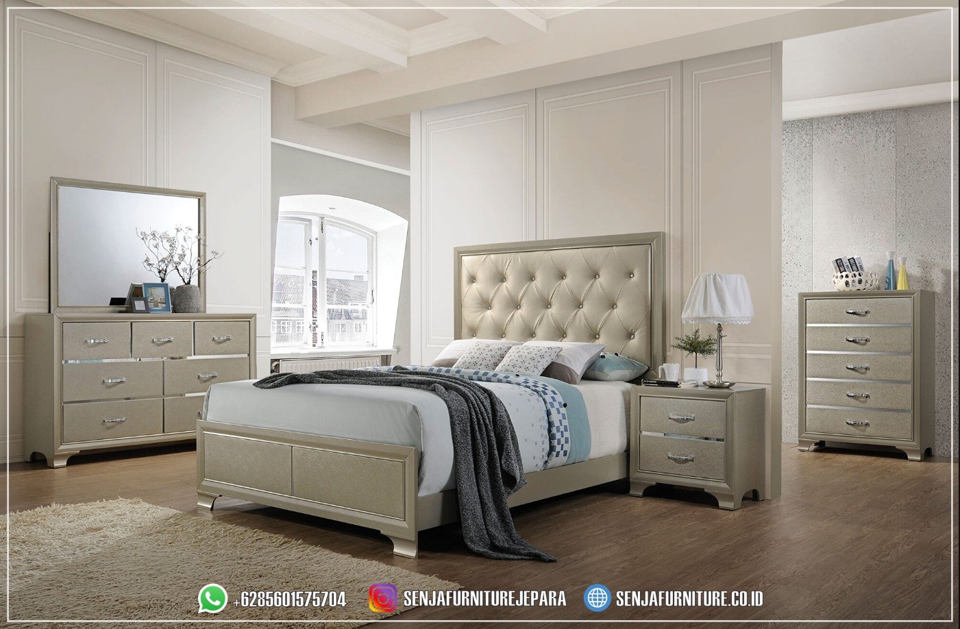Furniture Kamar Tidur Minimalis Utama Sultan Full 1 Set Kamar Tidur Minimalis, Tempat Tidur Minimalis, Tempat Tidur Jati, Tempat Tidur Klasik, Tempat Tidur Mewah, Dipan Kayu Jati, Tempat Tidur Anak, Tempat Tidur Modern, Tempat Tidur Terbaru, Desain Kamar Minimalis, Interior Kamar Minimalis, Tempat Tidur Jepara
