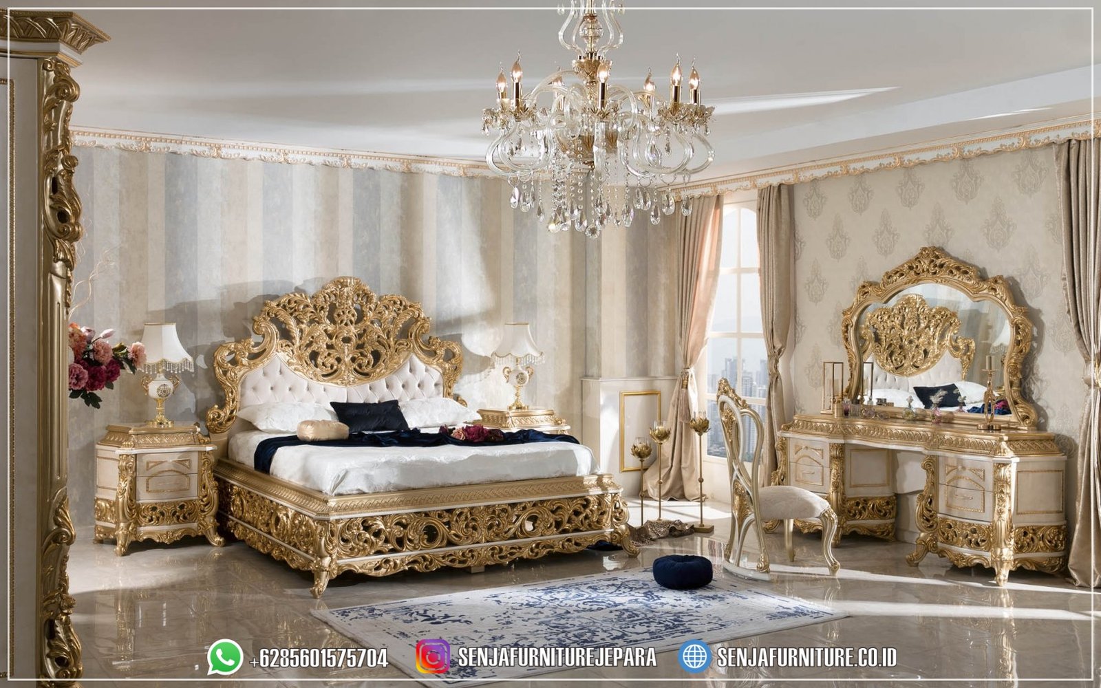 Kamar Tempat Tidur Klasik Eropa Gold Leaf Beauty Finish Tempat Tidur Klasik, Tempat Tidur Mewah, Tempat Tidur Jati, Kamar Tidur Mewah, Tempat Tidur Pengantin, Tempat Tidur Sultan, Tempat Tidur Minimalis, Tempat Tidur Ukir Jepara, Tempat Tidur Elegan, Tempat Tidur Modern, Model Tempat Tidur Mewah, Set Kamar Mewah, Desain Tempat Tidur Mewah, Desain Kamar Klasik, Interior Kamar Mewah, Bedroom Set Classic