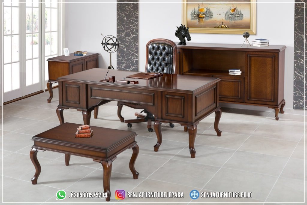 Full Set Meja Kerja Jati Minimalis Nuansa Klasik Eropa Meja Kerja Jati, Meja Kerja Direktur, Meja Direktur Mewah, Meja Kerja Klasik, Meja Kerja Manager, Meja Kantor Klasik, Meja Direktur Kayu Jati, Meja Kerja Direksi, Meja Kerja Minimalis, Meja Kantor Kayu Jati, Meja Direktur HPL, Meja Direktur Minimalis, Kursi Kantor Direktur