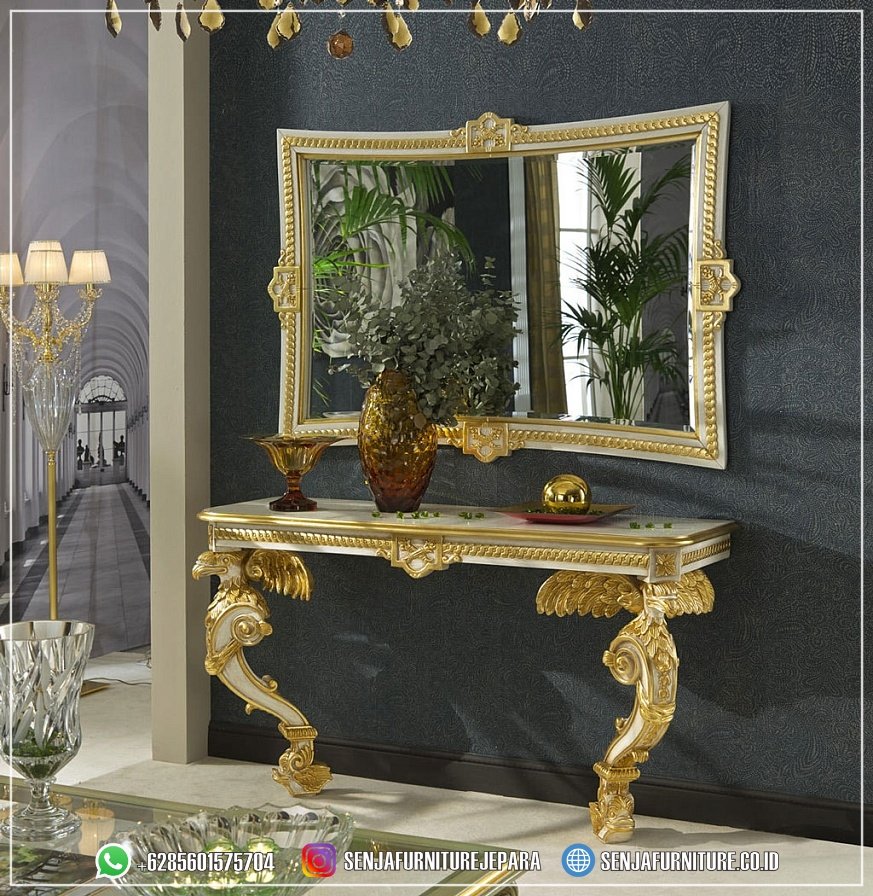 New Design Meja Konsul Mewah Gold Leaf Prada Brunello Meja Konsul Mewah, Meja Konsul Klasik, Bufet Konsul Klasik, Bufet Konsul Mewah, Bufet Konsul Cermin, Meja Konsul Minimalis, Meja Konsul Ruang Tamu, Meja Konsul Stainless, Meja Konsul Kayu Jati, Meja Konsul Ukir Jepara, Meja Konsul Marmer, Meja Konsul Cermin