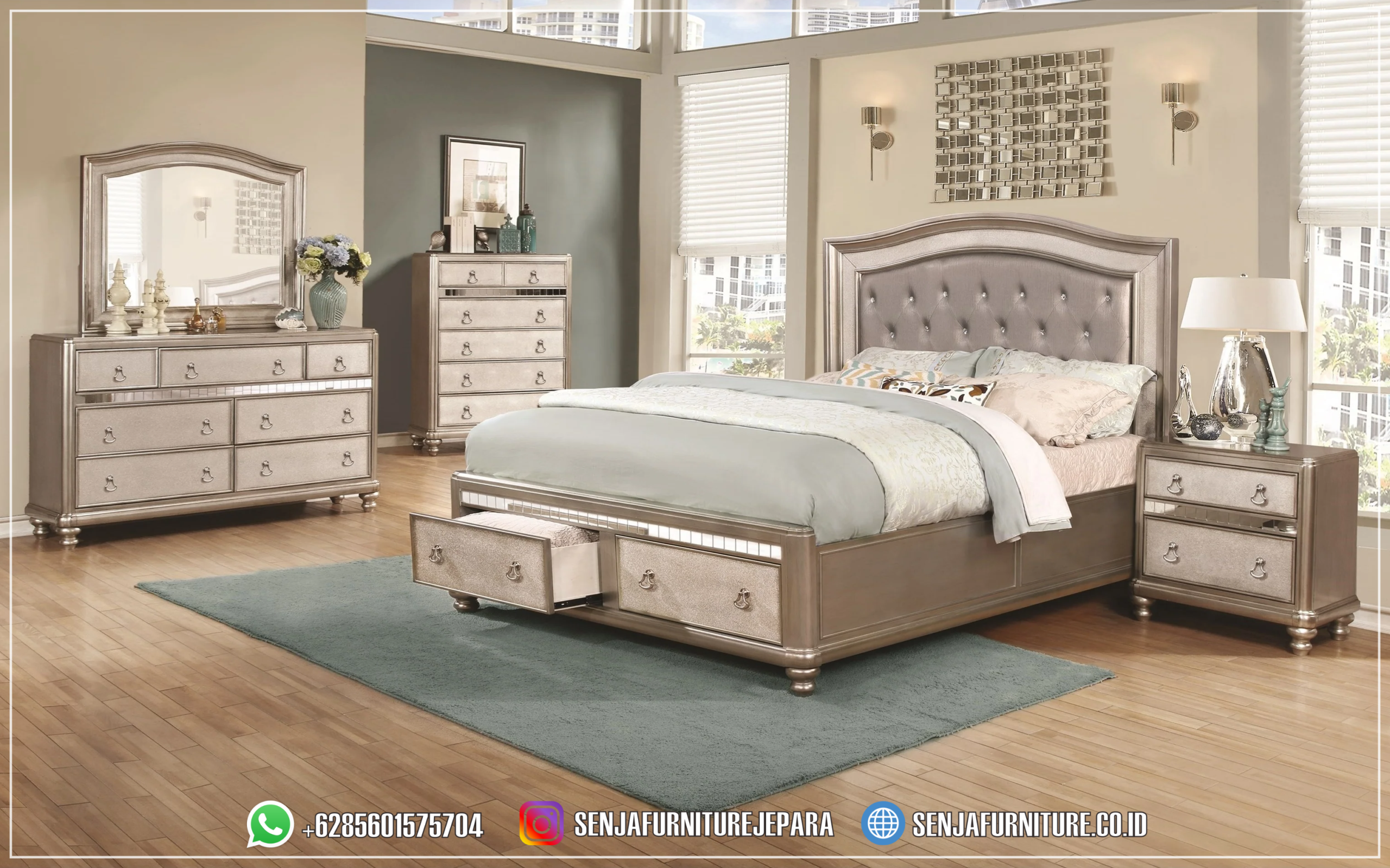 Set Kamar Tempat Tidur Minimalis Kayu Champagne Gold Tempat Tidur Minimalis, Tempat Tidur Jati, Tempat Tidur Mewah, Tempat Tidur Klasik, Dipan Kayu Jati, Tempat Tidur Anak, Tempat Tidur Modern, Tempat Tidur Terbaru, Desain Kamar Minimalis, Interior Kamar Minimalis, Tempat Tidur Jepara, Kamar Tidur Minimalis