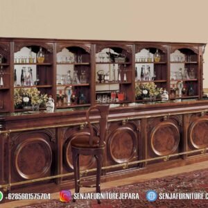 Meja Bar Klasik, Meja Bar Mewah, Meja Bar Kayu Jati, Meja Bar Ukir, Meja Bar Klub, Meja Bar Restoran, Desain Meja Bar, Meja Bar Lounge, Interior Meja Bar