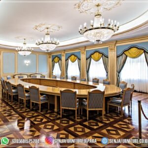 Meja Rapat Kantor, Meja Meeting Kantor, Meja Rapat Pimpinan, Meja Rapat Kayu Jati, Meja Meeting Klasik, Meja Rapat Klasik, Meja Rapat Mewah, Meja Meeting Kayu Jati, Meja Rapat Bundar, Meja Rapat Minimalis, Meja Rapat HPL, Meja Rapat Ukir Jepara, Meja Rapat Oval, Interior Ruang Rapat
